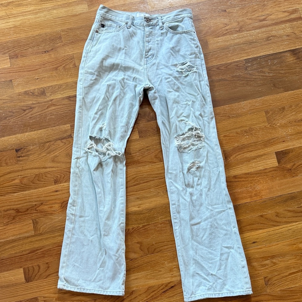 KanCan Light Blue Distressed Flare Jeans